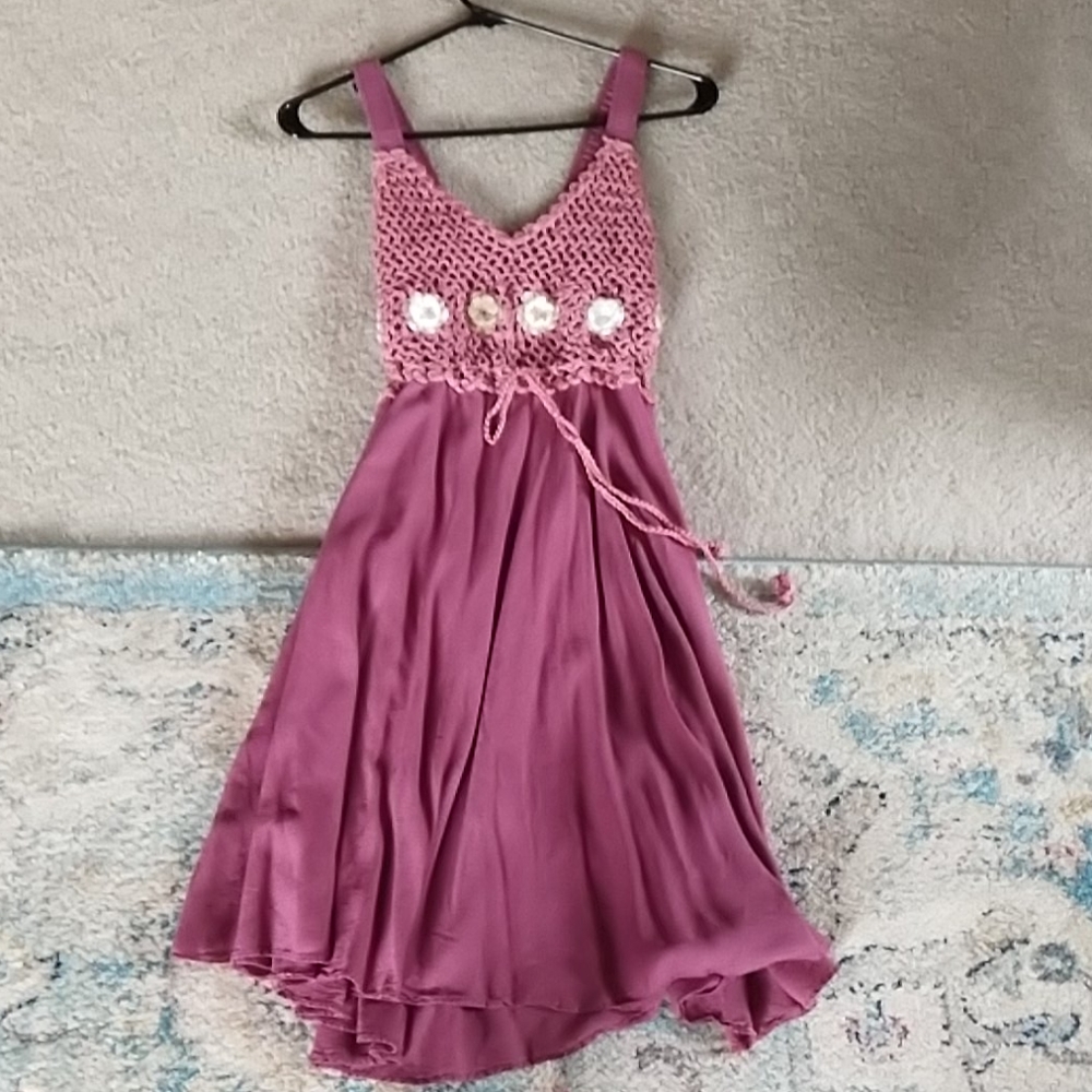 Beautiful custom made crochet dress!